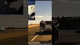 Dashcam footage show police fatally got shot by an armed man