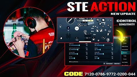 ACTION Gaming New Sensitivity/STE ACTION 5 finger claw control code Pubg/STE ACTION Sensitivity