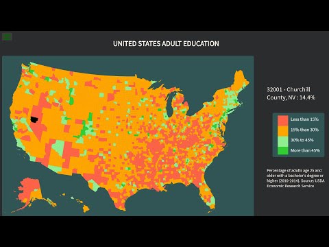 Visualize Data with a Choropleth Map - freeCodeCamp Data Visualization Project Tutorial