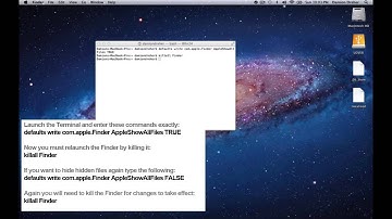 Show Hidden Files on A Mac