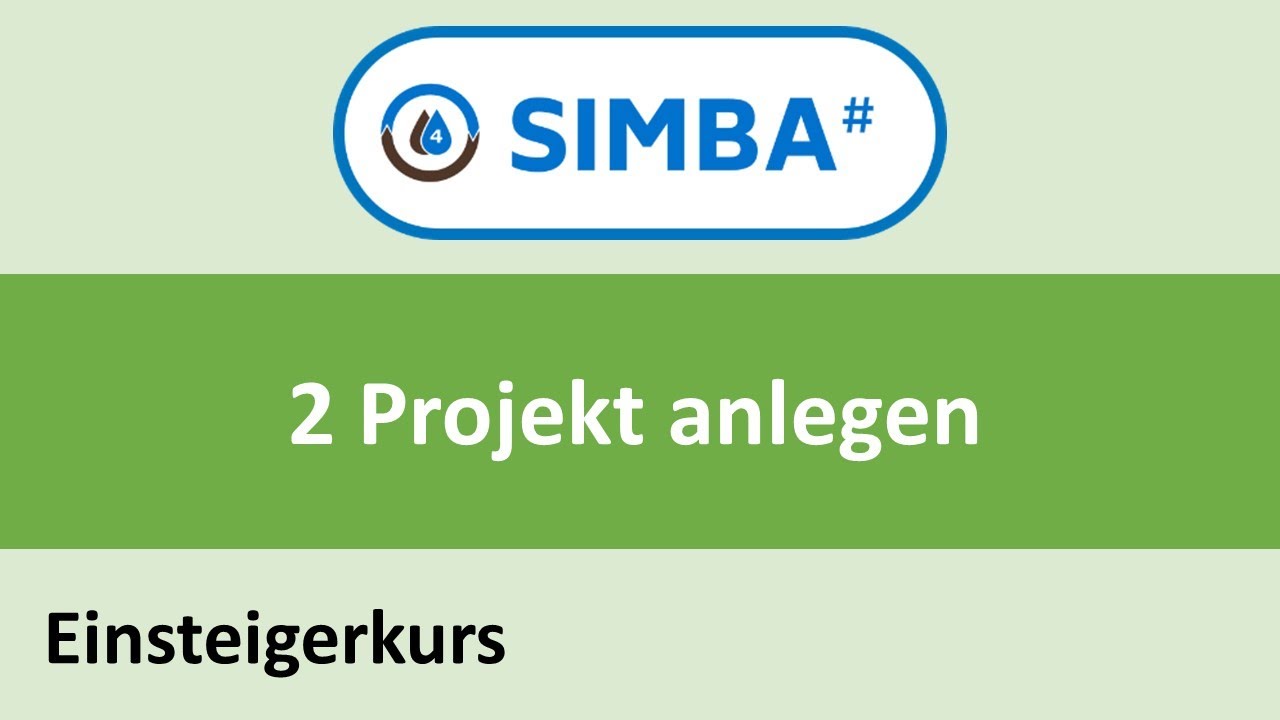 SIMBA# Einsteigerkurs | Kap. 2 Projekt anlegen - YouTube
