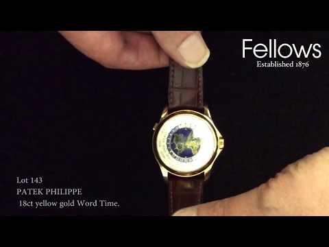 A Patek Philippe 18ct Yellow Gold World Time Watch