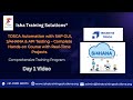 TOSCA SAP Automation Day 1 video on 1st Feb 2026.call/WhatsApp us on+91 91331 90573 to enroll.