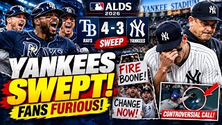 Yankees Fans FURIOUS After Rays Sweep! 😱 Aaron Boone Under Fire