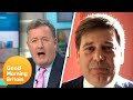 Piers Clashes with Andrew Bridgen over Boris Johnson's Lockdown Exit Plan | Good Morning Britain