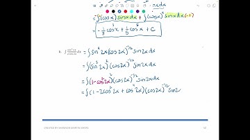 CALCULUS II 8.3 TRIG INTEGRALS PART 2: INTEGRALS INVOLVING SINE AND COSINE, 1 WITH + INTEGER POWER