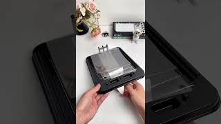 Turns out foldable screen protectors can be this easy to put on#otao #screenprotector #samsungfold