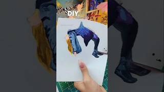 DIY Gwen Stacy Death Scene 💔 | Spider-Verse Inspired Craft 🕷️|#craftingwithkajal17#shorts#gwenstacy