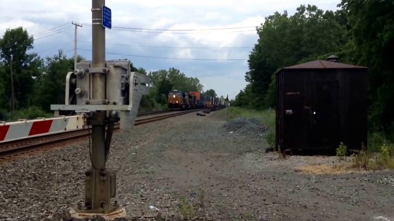 Fast csx stack train goes west YouTube