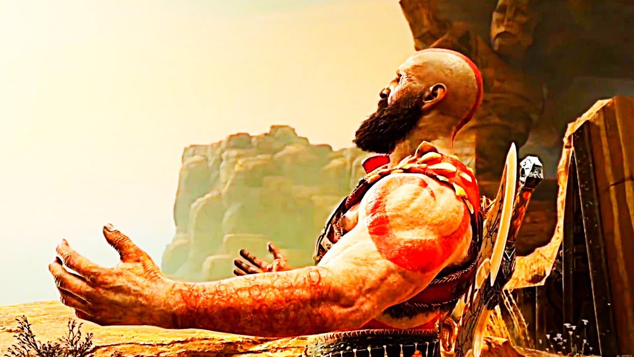 Kratos Removes His Bandages