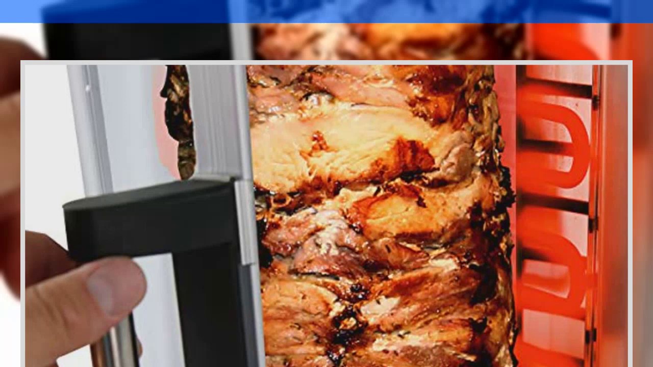 NutriChef Countertop Vertical Rotating Oven   Rotisserie Shawarma Machine, Kebob Machine, Stain Resi