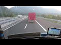 Czech trucker life, jízda kamionem, Itálie, jízda s Paťasem  a jeho komentáře, Mercedes actros, Man