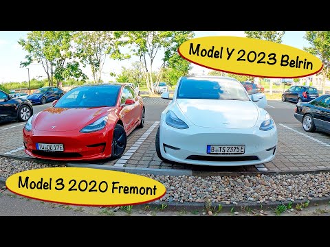 Видео: Первые впечатления от Tesla Model Y 2023  и сравнение с Model 3 2020