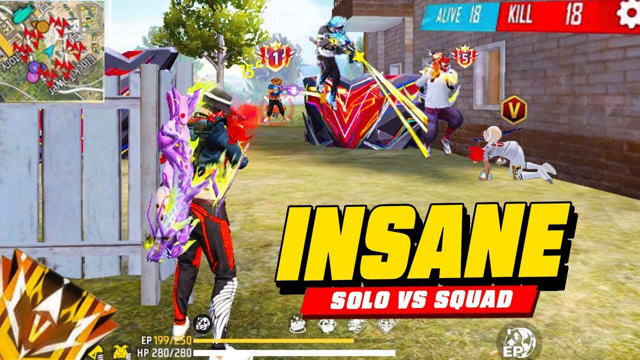 24 Kills || Solo vs squad full gameplay || Garena freefire - YouTube