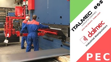 Dalmec Pneumatic Manipulator for lifting Metal Sheets