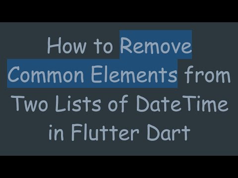 How to Remove