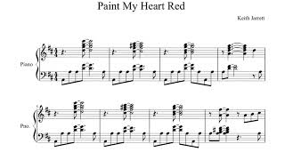 [Transcription] Keith Jarrett_Paint My Heart Red #keithjarrett #sheetmusic #transcription #jazzpiano