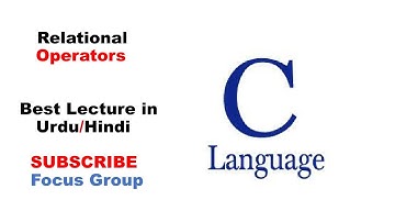 What is Relational Operator | Lecture in Urdu/Hindi