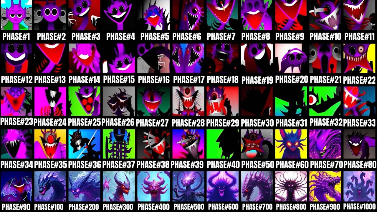 Incredibox Sprunki - Phases 1-1000 - All Characters (BONUS MODS)