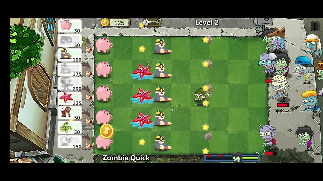 Animal vs Zombies Zombie Quick 2 - YouTube