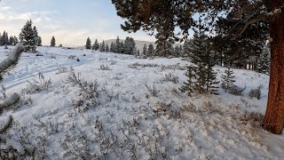 What it is like hiking Yellowstone backcountry in the winter.