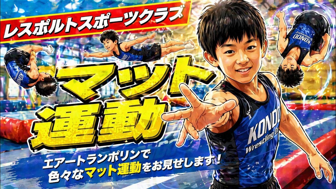 エアートランポリン【マット運動】各種宙返り