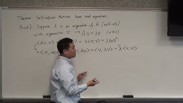 Self-adjoint matrices have real eigenvalues