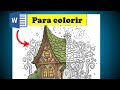 Desenho Para colorir feito no WORD, passo a passo