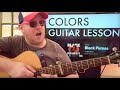 How To Play Colors Guitar Black Pumas // easy guitar tutorial beginner lesson easy chords