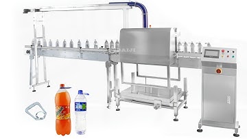 5L Plastic PET bottle handle inserting pressing machine handle applicator water juice beverage