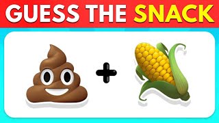 Can You Guess The SNACK By Emoji? | Emoji Quiz