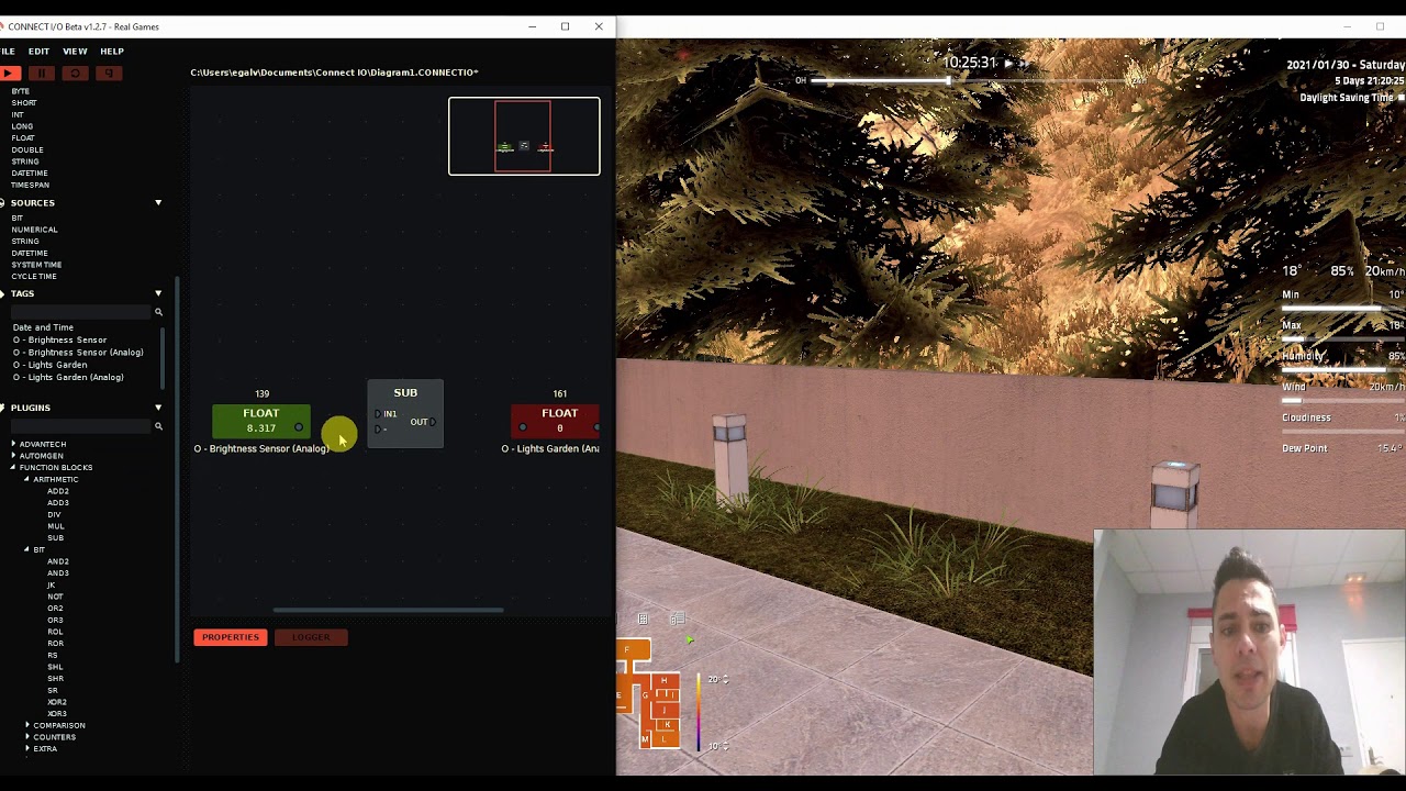 DOMOTIZAR VIVIENDA HOME I/O PARTE 4 SENSOR ANALÓGICO ALUMBRADO EXTERIOR