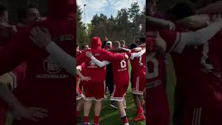 Teutonia Tiddische Jubel nach Spiel Groß Oeisingen - Tiddische 3-4