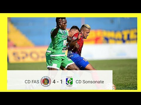 #FutboldeElSalvador.  CD FAS 4 - 1 CD Sonsonate Fecha 20 Clausura 2018