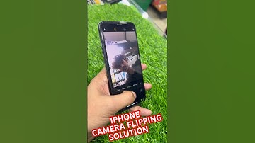 iPhone front camera flipping solution/ how to off iPhone camera mirror