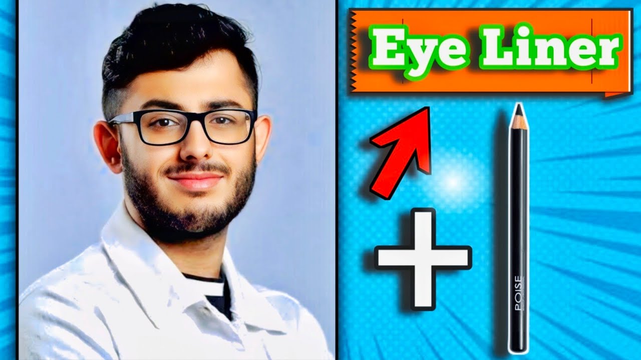 CarryMinati Drawing With Eyeliner 😱|