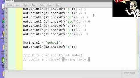 indexOf, lastIndexOf
