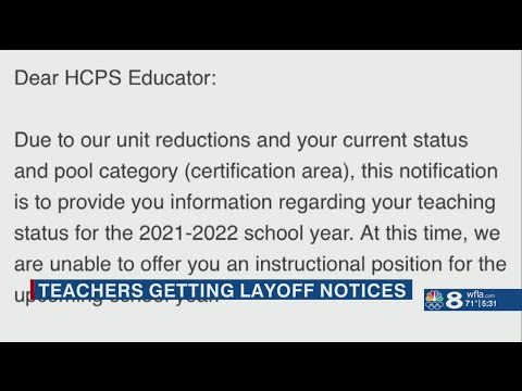 Hillsborough County School district lays off 92 teachers through email