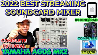 2022 Streaming Mixer of YAMAHA AG06 MK2 / Best Gadgets for Recording, Singing Live in Social Media screenshot 5