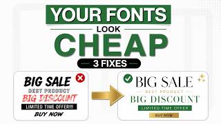 3 Typography Rules That Make Any Font Look EXPENSIVE ✨