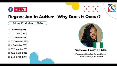 Regression in Autism: Why Does It Occur? | Dilla Salome