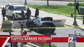 Man rams car into 2 Capitol police; 1 officer, driver killed