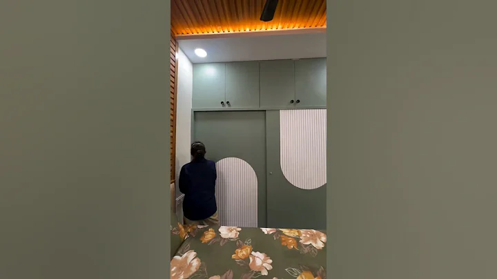 Modern Sliding Wardrobe Design Idea, amazing woodwork #shorts #woodworking #furniture #design