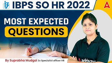 IBPS SO HR Officer | Most Expected Questions | HR Lectures By Suprabha Mungal