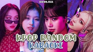 Video thumbnail of "KPOP RANDOM KARAOKE WITH LYRICS (OLD/NEW SONGS) GR VERSION"