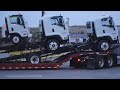 Truck Spotting USA | We Film Lots of Trucks Peterbilt Kenworth Isuzu others | Engine Traffic Sounds