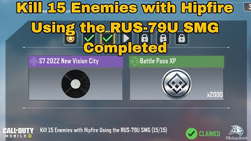 How to Kill 15 Enemies with Hipfire Using the RUS-79U SMG in Cod Mobile 2023