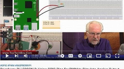 Lesson 9: Pi &  Python: Use PB to control PWM on led in steps up and down.