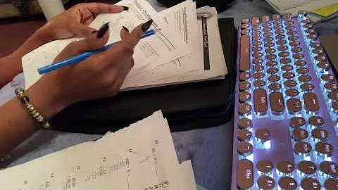 ASMR Grading Papers II/Extremely Loud Gum Chewing!!