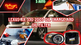 How to Change Oil and Oil Filter on a 2005 Lexus RX 330